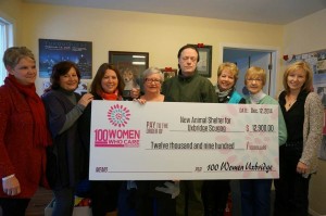 100 Women Who Care Cheque Dec 2014
