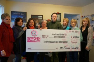 100 Women Who Care Cheque Dec 2014
